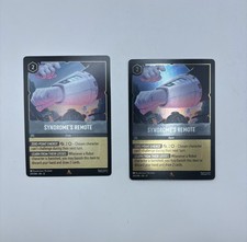 Disney Lorcana Wilds Unknown Syndrome's Remote 201/204 Common Foil set