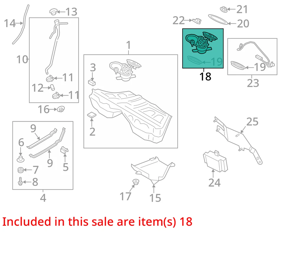 Fuel Pump Only Primary Tank Mounted Fits 12-19 BMW M6 , 16117845656 Foto 3 de 4