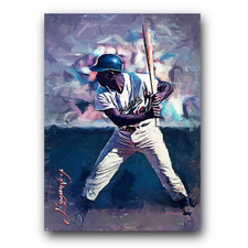 Jim Gilliam #3 Art Card Limited 26/50 Edward Vela Signed (Los Angeles Dodgers)