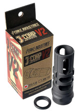 Strike Industries JComp Gen 2 Compensator 223 Rem 5.56 NATO 1/2x28 Black Steel