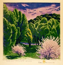 Gustave Baumann: Spring - Tesuque Valley 22x30 Archival Quality Fine Art Print