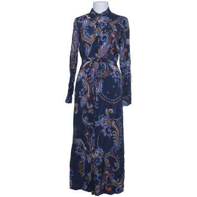 Diversa, Blusenkleid, Größe: 38, Blau/Mehrfarbig, Cupro, Paisley, Damen #tKD