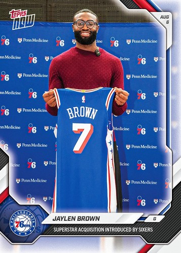 Jaylen Brown Traded To 76ers - 2026-27 NBA Topps NOW Card OS04 Presale