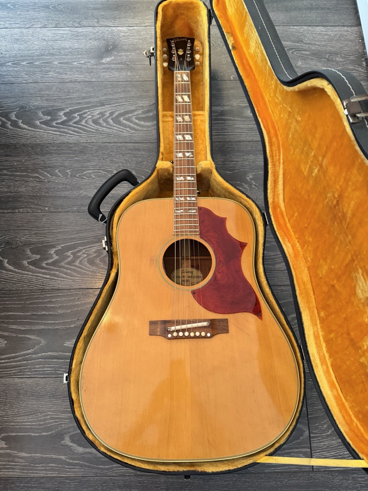 1968 Gibson Country Western Vintage Acoustic Guitar All Original