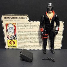 GI Joe Destro 1983 v1 *100% COMPLETO con scheda, quasi come nuovo!* Cobra Vintage ARAH
