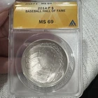 2014-P Baseball Hall Of Fame $1 Coin ANACS
