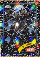 2025 Topps Chrome Marvel STORM #95 Spider Web REFRACTOR /399