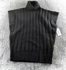 NWT Calvin Klein Turtleneck Pullover Sweater Vest Black Men's Size XL — photo 1