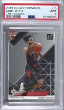2019-20 Panini Clearly Donruss The Rookies Coby White #10 PSA 9 MINT g6p