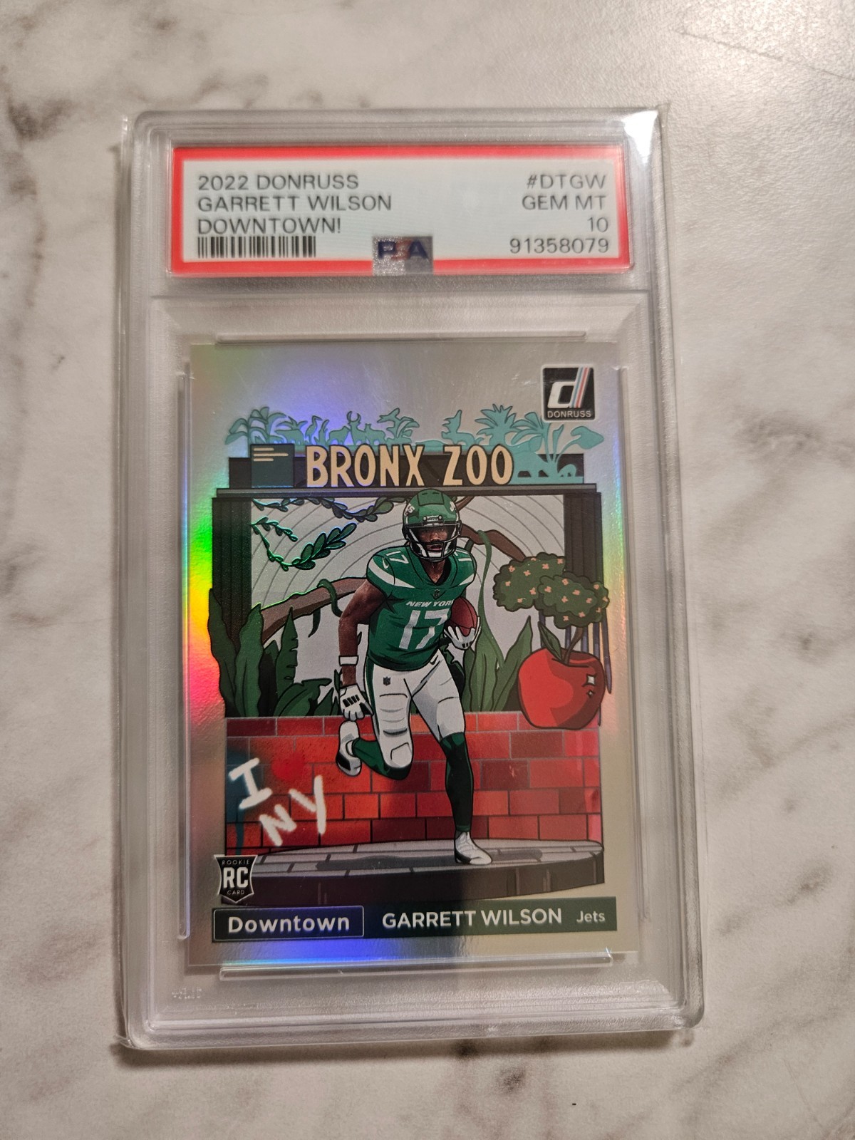 2022 Panini Donruss - Downtown! Garrett Wilson #DT-GW (RC)