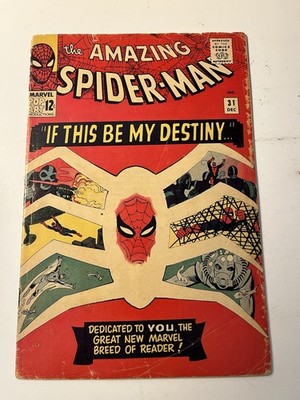 THE AMAZING SPIDER-MAN #31 Marvel 1965 LEE DITKO 1st GWEN STACY Key Issue GD/VG