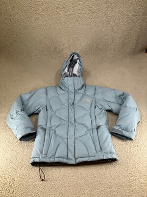 The North Face 600 Goose Down Puffer Jacket Womens Medium Blue Insulated Coat