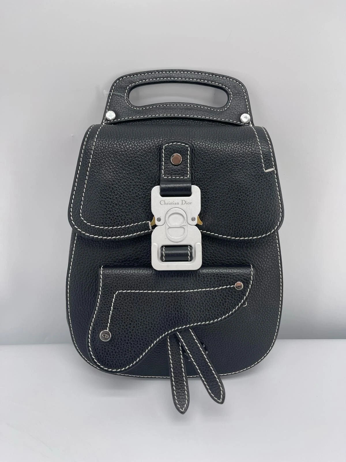 Sac à dos Christian Dior Galop Saddle cuir écharpe