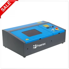 Preenex 12×8 40W CO2 Laser Engraver Marker Engraving Machine Red Dot Guidance