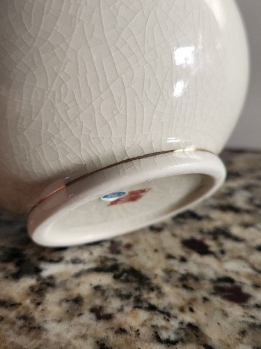 Japanische geknackte Porzellan Knospe Vase Kunst Made in Japan 6,0""H - Bild 8 von 11