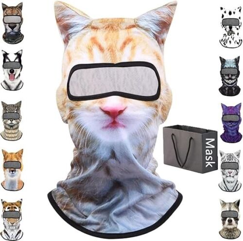 Ski mask for cats, shy for cats, balaclava for cats, masks for sports animals