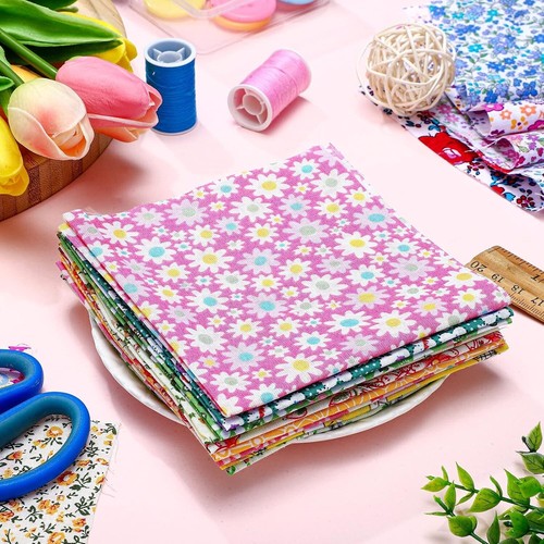 Durable Cartoon Themed Cotton Fabric Squares - 200 Pcs for Creative Projects - Picture 8 of 9