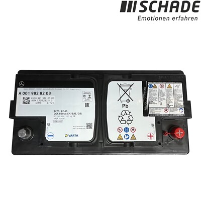 Original Mercedes AGM Autobatterie Starterbatterie 12V 92Ah 95Ah  