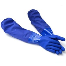 Chemical Resistant Gloves Seamless Cotton Lined Heavy Duty Waterproof Gloves Lon