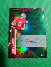 2022 Panini Illusions Trey Lance Green Refractor Auto  2/2
