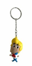 Scooby Doo Fred 3D Vinyl Keychain Keyring Backpack Bag Tag