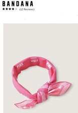 Victoria Secret PINK bandana Pink Orange Gradient Face Mask/headband And More