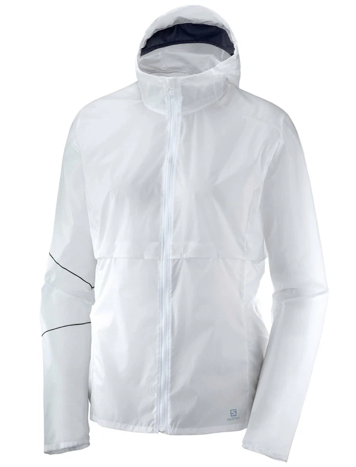 Chaqueta para correr Salomon Elevate Aero con cremallera completa cortavientos mediana para mujer Foto 4 de 4