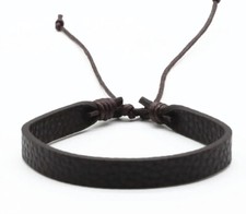 Brown Leather Bracelets For Men/Women Casual Flat Pulsera Bracelet