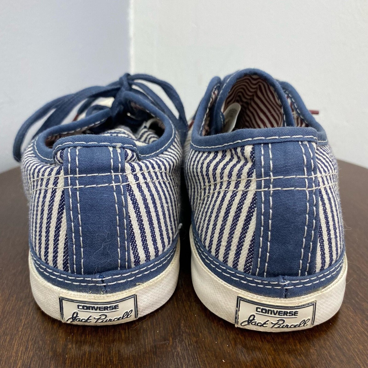 Converse X Jack Purcell Blue Stripe Low Top Sneakers Size 6