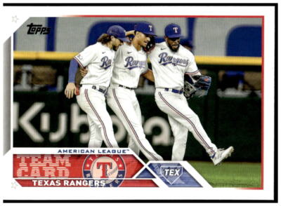 Texas Rangers 3930 2023 Topps #292 Texas Rangers TC, SN2023 NM | eBay