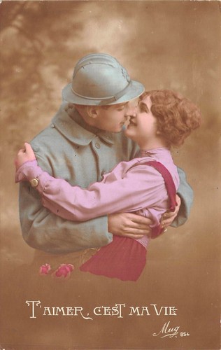 Carte Postale Ancienne Patriotique – Militaire – Fabrication Française – Occasion