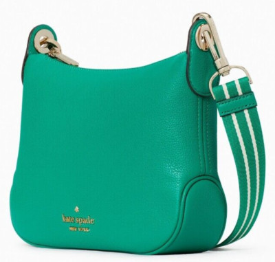 Kate Spade Rosie Crossbody Green Leather WKR00630 Fig Leaf NWT $349 Retail