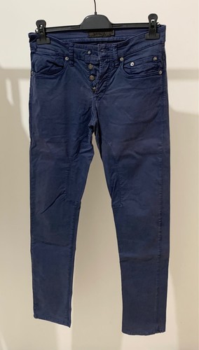 Pantalone Uomo Siviglia Estivo Blu con Toppe Slim Fit 30 44 ITA  Elasticizzato | eBay