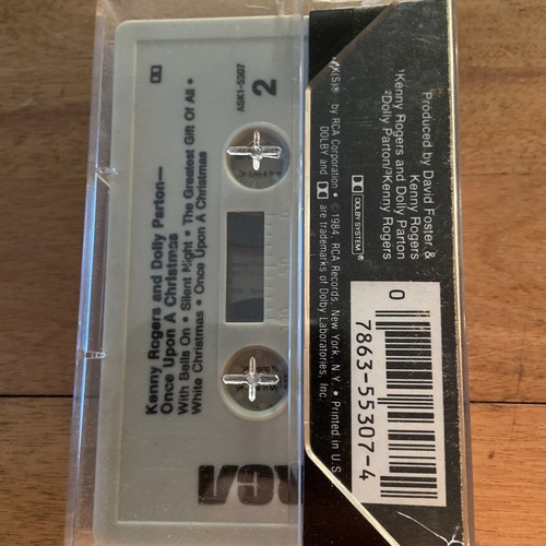 Kenny Rogers & Dolly Parton -Once Upon A Christmas- 1984 RCA ASK1-5307 -Cassette - Picture 2 of 5