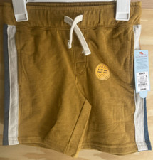 Cat  Jack Boys Shorts Brown Flexible Drawstring - Size XS 4/5