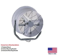 COOLING FAN Industrial - Optional Mount - 24" - 1 Hp - 230V - 3 Ph - 5,900 CFM