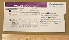 Weightwatchers Flex Points finder Slide Calculator booster 2003