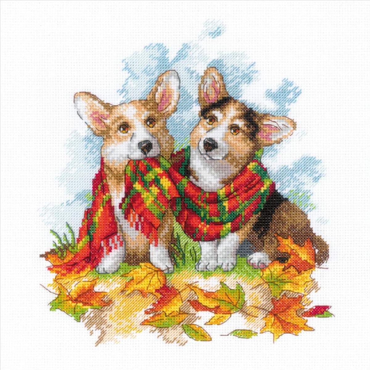 Riolis counted cross stitch kit ""Ready for Autumn"", 25x25cm, DIY
