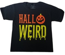 Halloween Kids Youth Size Medium Short SLEEVE T-shirt 100 Cotton Black New