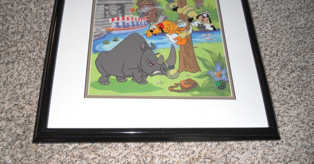 Disney - ディズニー　セリセル　Fab5 at ink&paint Disney Fab Five Safari Surprise Animation Sericel Print w