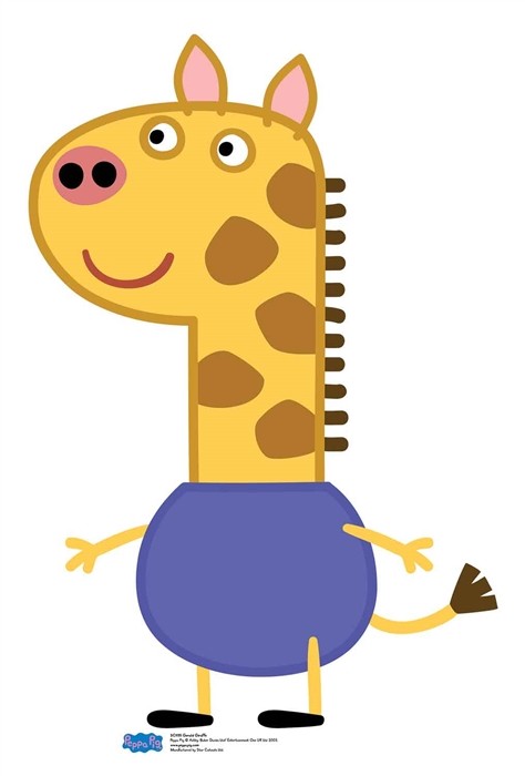 Gerald Giraffe from Peppa Pig Mini Cardboard Cutout / Standup / Standee