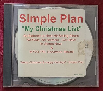 Simple Plan My Christmas List Promo CD Single (2002) USED Good Condition
