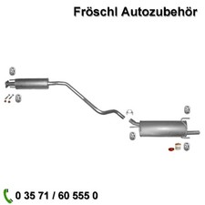 für Opel Astra F 1.4 Si 1.6 Kombi Caravan Auspuff Schalldämpfer Endtopf a*