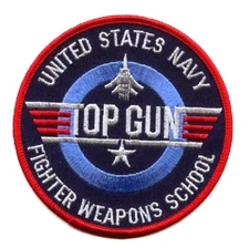 US NAVY TOP GUN FIGHTER SCHOOL ORIGINAL DESIGN F-14 TOMCAT AVIATOR SSI INSIGNIA