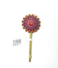 Michal Negrin Romantic hair clip hairpin Crystals flowers 6