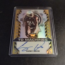 #1/10 Corey Davis Gold Rookie Auto 2017 Leaf Valiant Titans Western Michigan Jet