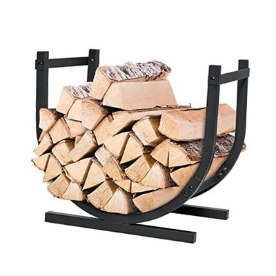 19 Inches Firewood Rack Indoor/Outdoor Firewood Log Carrier U 19'' U-Shaped