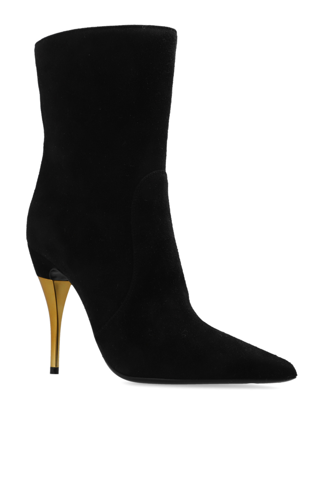 GUCCI Priscilla Black Suede 110mm Ankle Boots New & Authentic