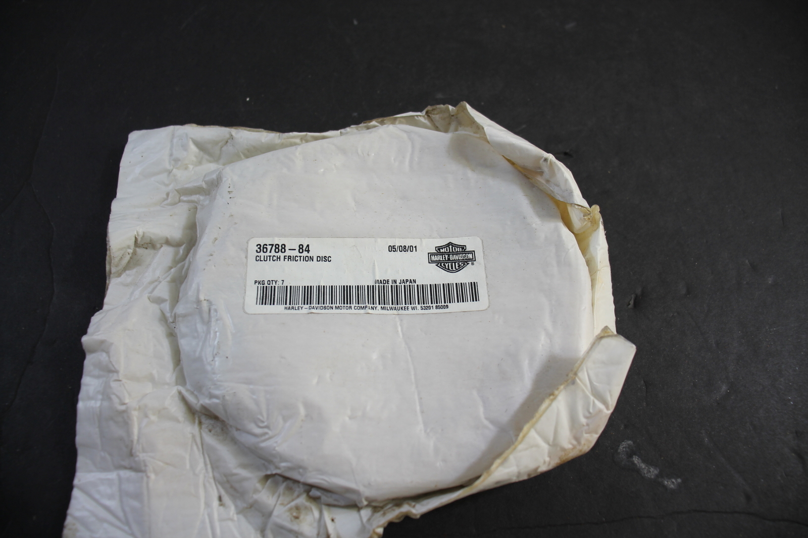 NEW Harley-Davidson Clutch Friction Plates (set of 7) for XLH XLX 1984-1985 OEM