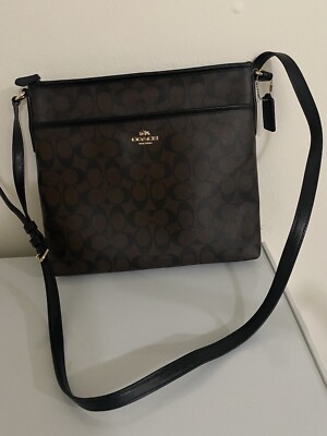 COACH ショルダーバッグ ブラック ロゴパターン型番A2097-F29210 s-l400.jpg